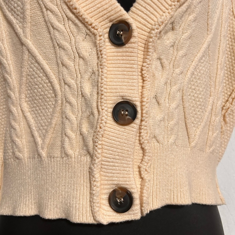 Free people denson cable knit vest size large - Picture 7 of 10